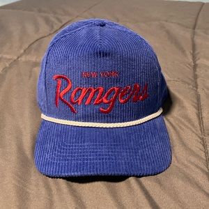 New York NY Rangers Corduroy Rope Hat